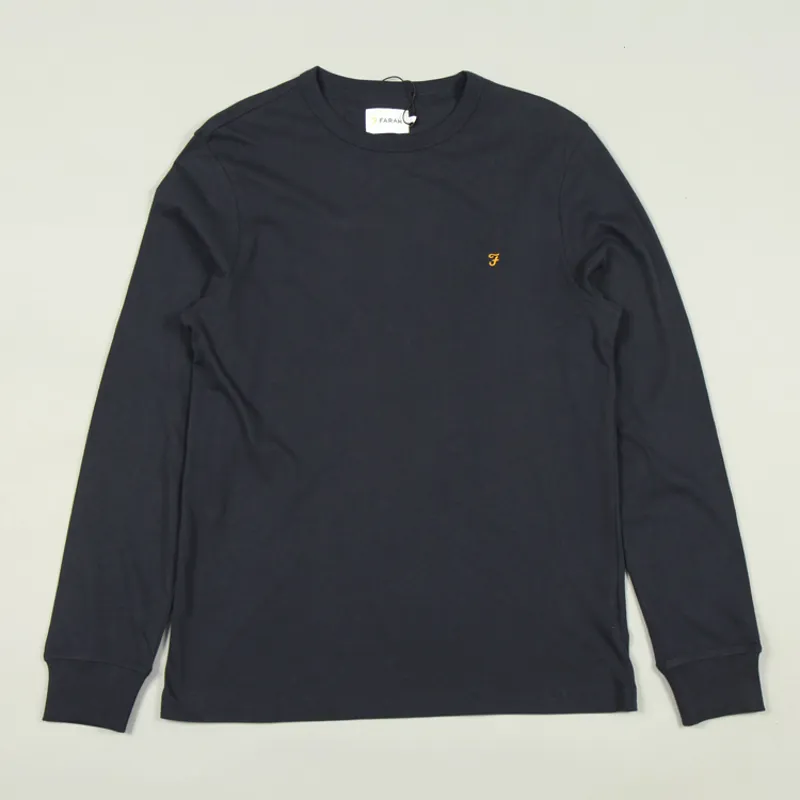 Farah Worthington LS T-Shirt - True Navy
